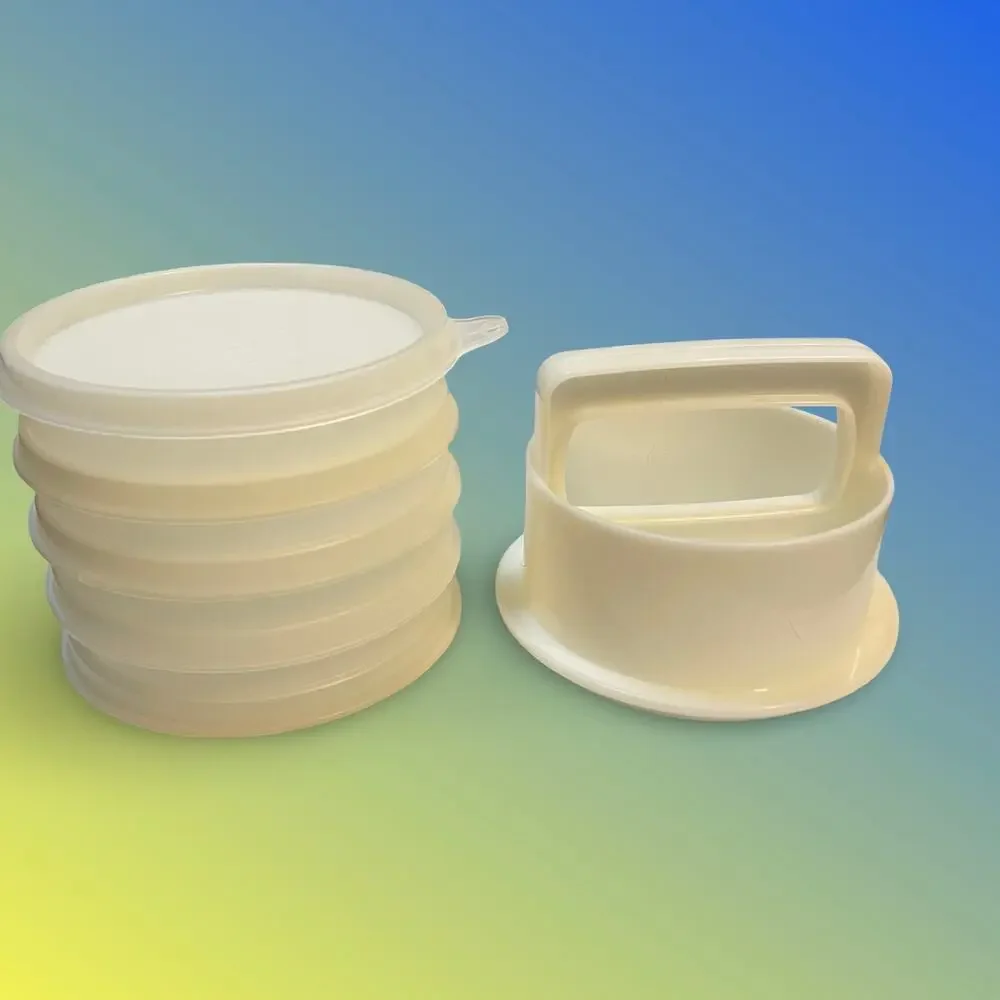 Tupperware burger patty